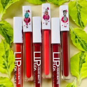 6 Pcs High Pigmented Matte Finish Lip Gloss – Multicolor Collection