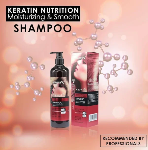 Wellice Hair Salon Keratin Essence And Collagen Shampoo – 800g - Image 3