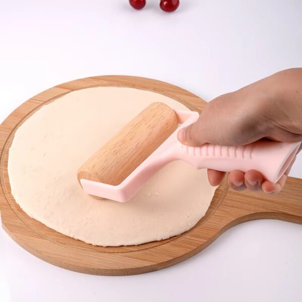 2pcs Wooden Rolling Pin For Baking – Hand Push Dough Roller With Non-stick Surface, Lightweight & Kid-friendly - Image 4