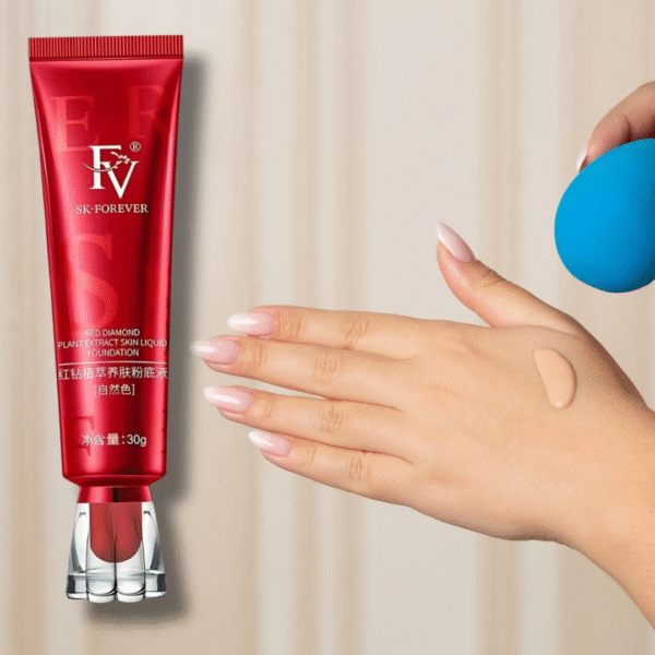 Fv Sk-forever Liquid Foundation – Lightweight Oil-control Formula With Peptides & Bird’s Nest Extract – Nourishing Ivory Shade Base Makeup (30g Tube)