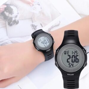 Silicon Digital Watch – Waterproof, Luminous Display, Automatic Movement, Sporty Design, No Box Included
